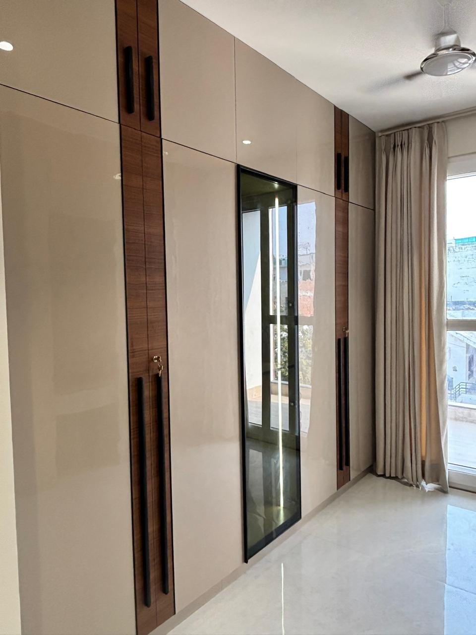 Contemporary architecture with glass facades